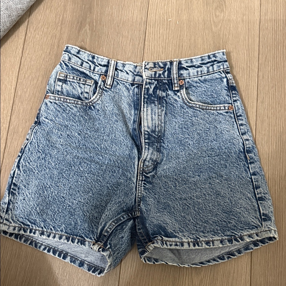 Zara Women's Blue Jean Shorts